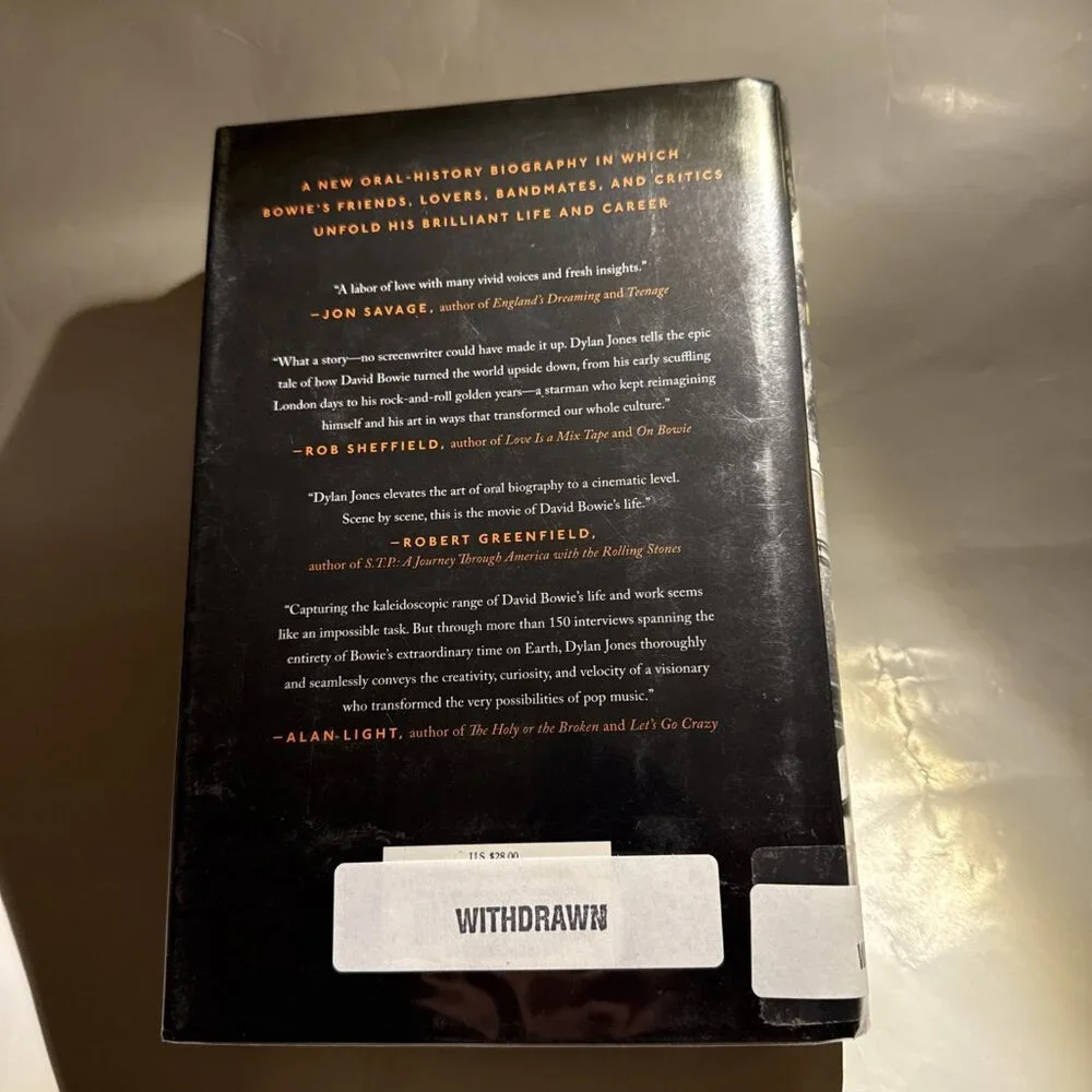 David Bowie A Life by Jones, Dylan 1st Edition HCDJ WITHDRAWN LIBRARY BOOK - Picture 3 of 14